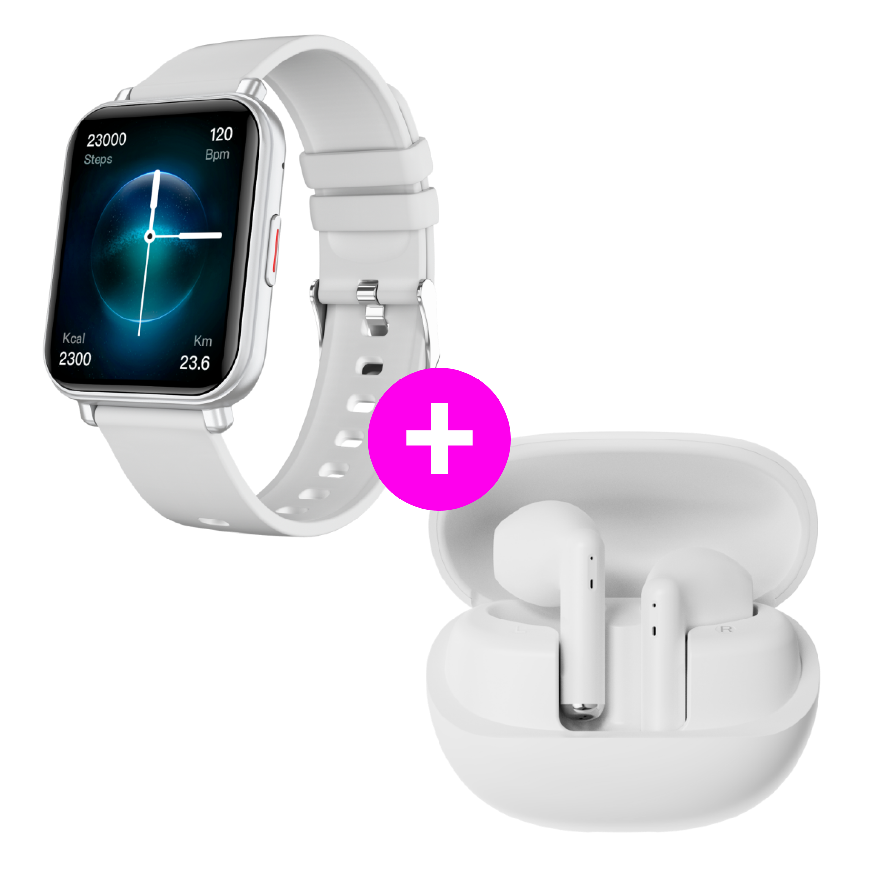 Akciós szett Watch 4 Silver + Beans 4 White