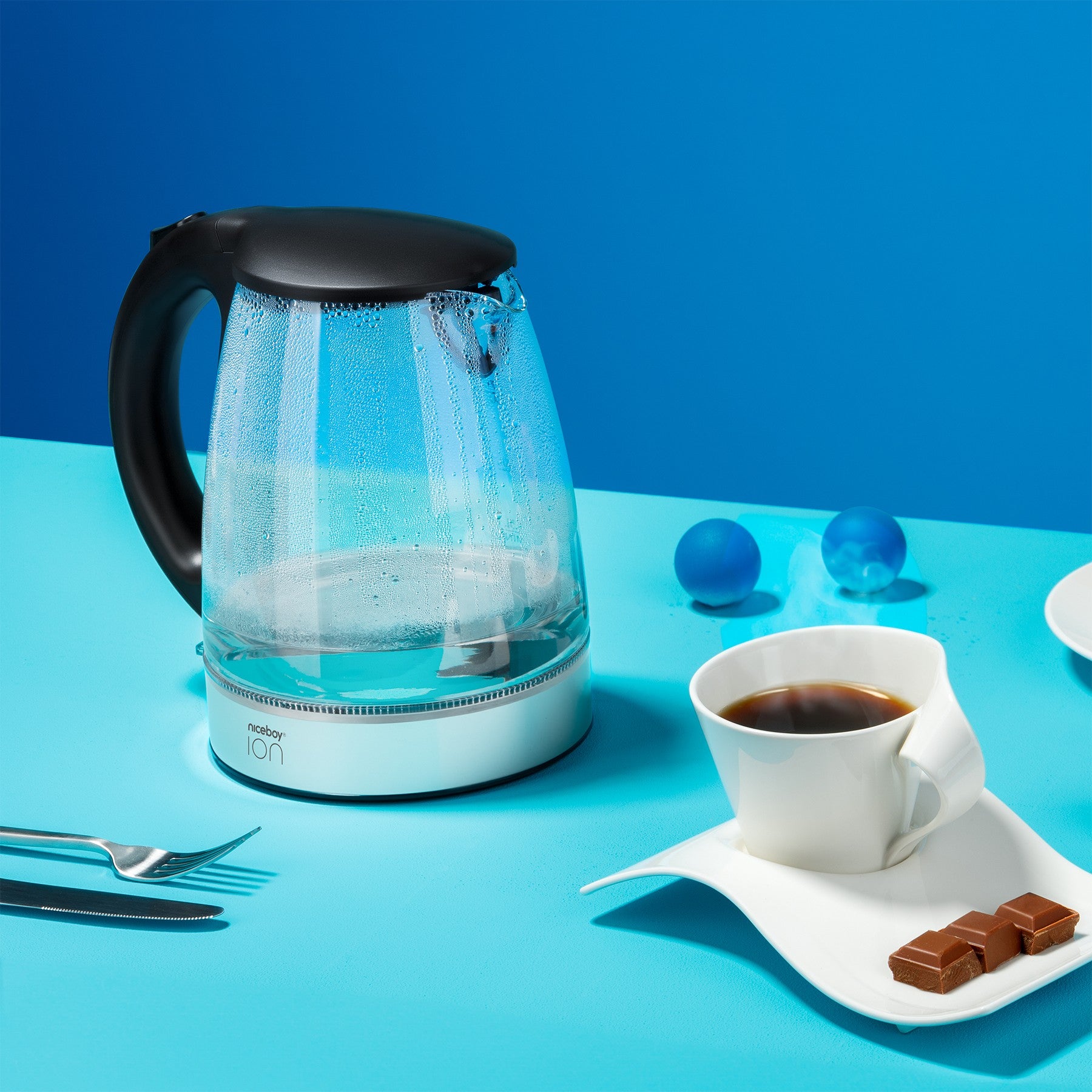 Kettle K1 Crystal Üveg Fehér