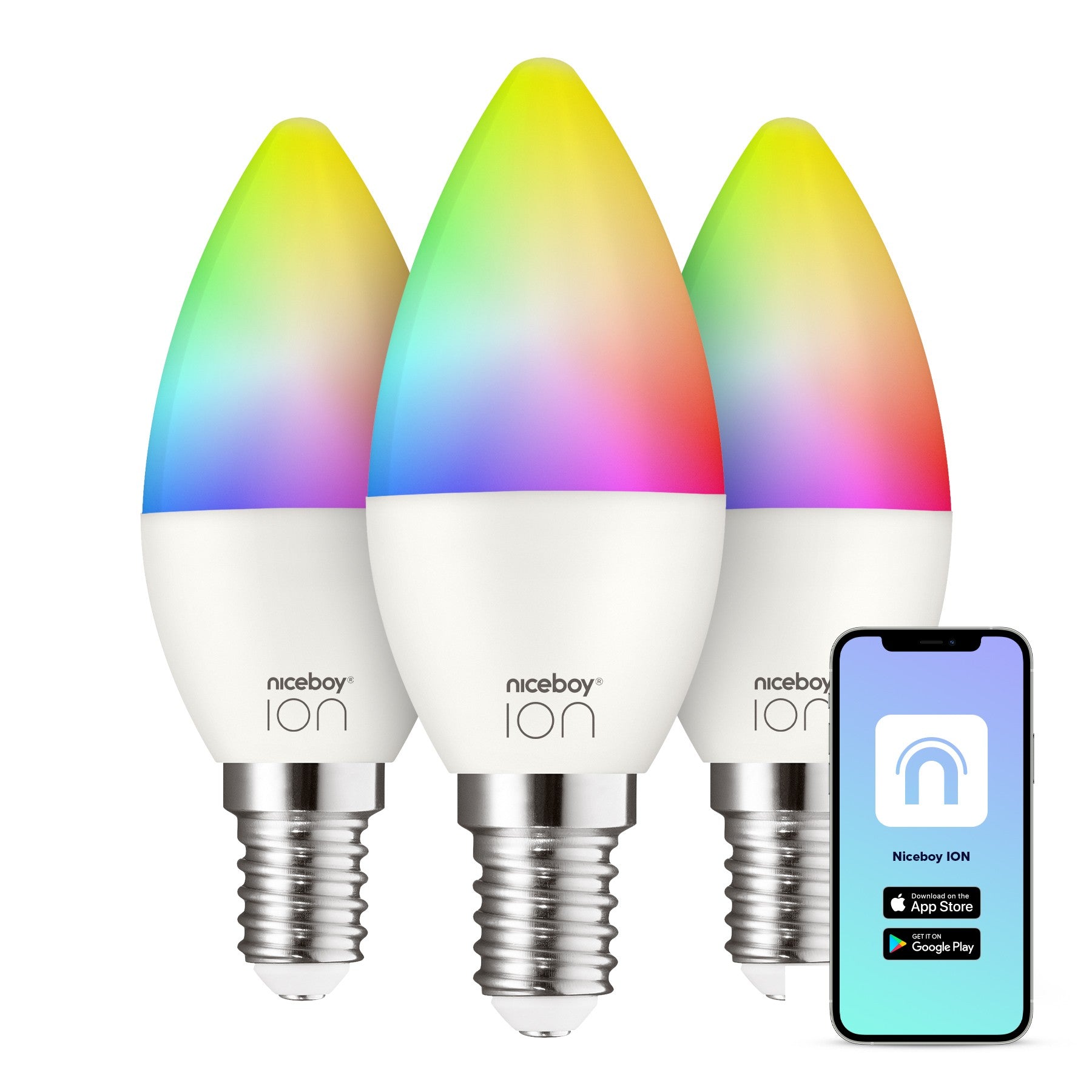 SmartBulb RGB E14 6W hármas csomag