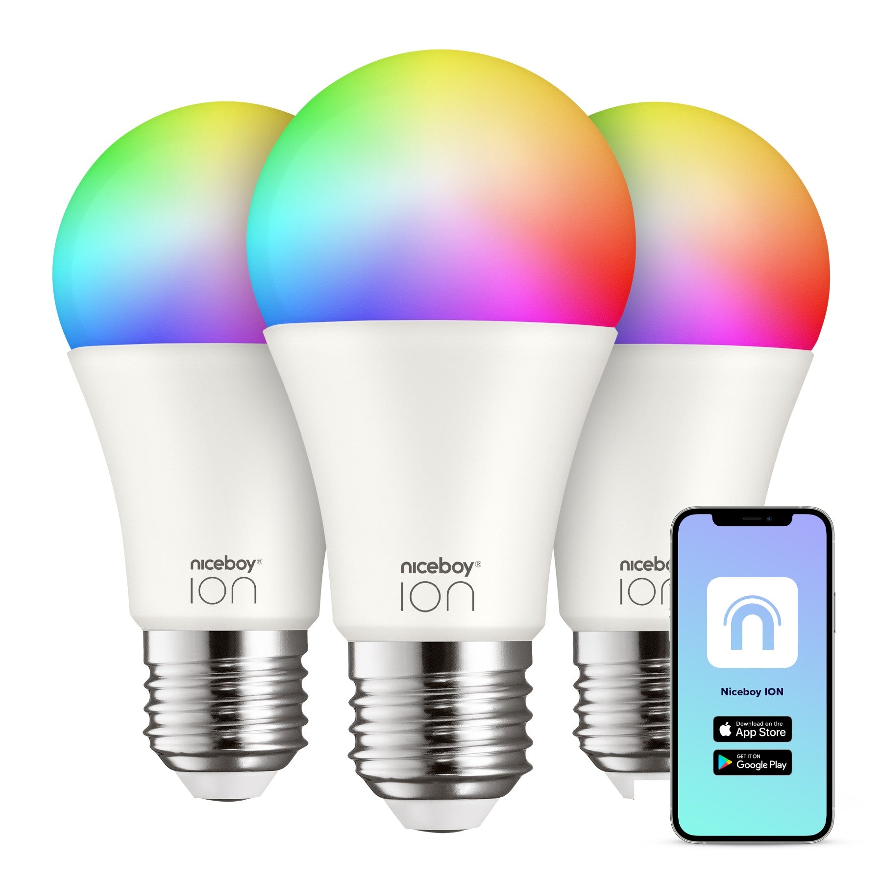 SmartBulb RGB E27 9W hármas csomag